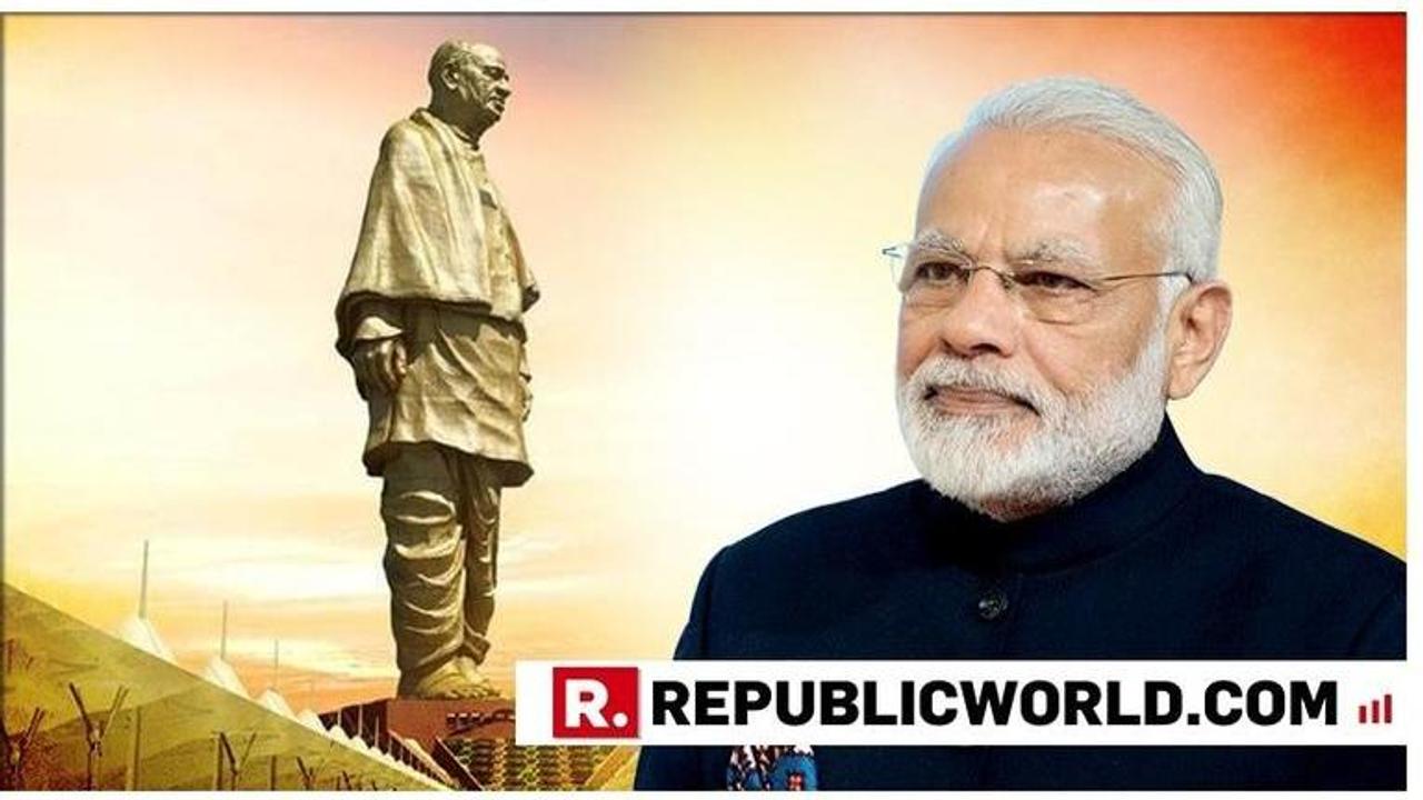 WATCH | PM Narendra Modi shares a stunning bird's eye view of the Statue of Unity while en route Rajasthan