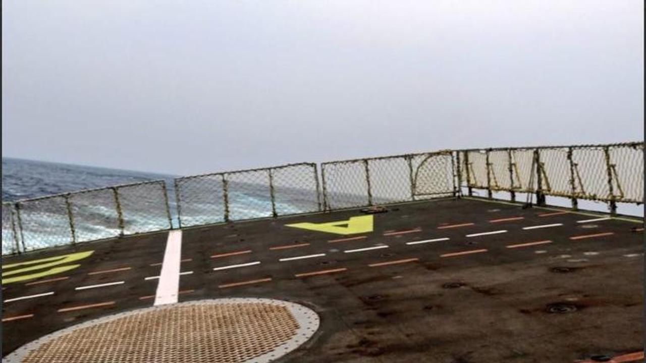 IN PICTURES: Indian Navy's ship experiences a 'roll' as Cyclone Fani roils the seas, water enters quarterdeck