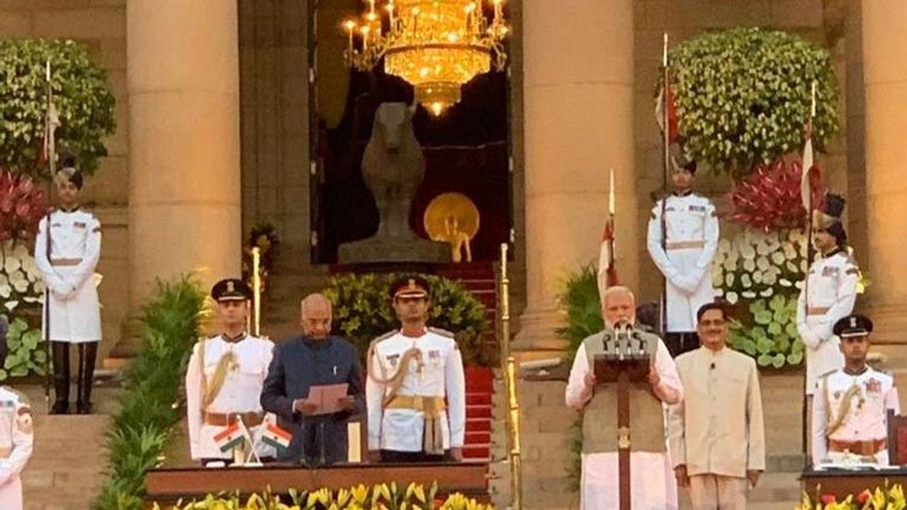 Here is Prime Minister Narendra Modi's first official tweet after taking oath for his second term in office