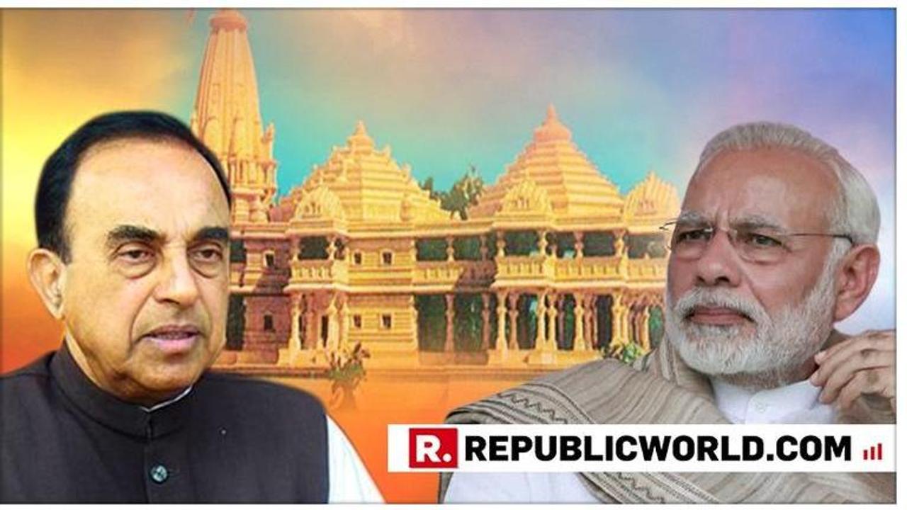 'Declare Ram Setu as a National Monument and commence building Ram Temple' writes Dr. Subramanian Swamy in a letter to PMO. Read it here