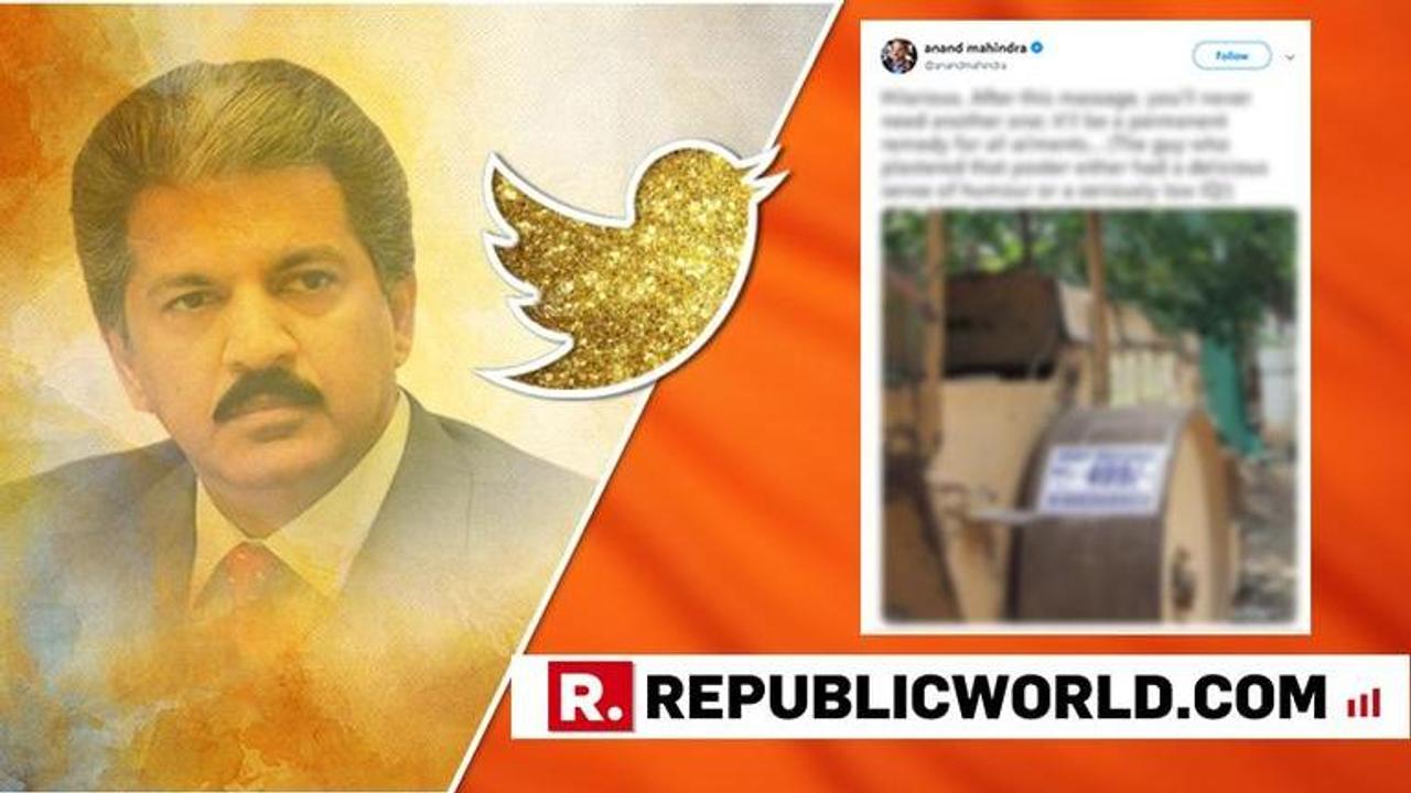 'Either delicious sense of humour or seriously low IQ', tweets Anand Mahindra as he shares a pamphlet of massage AD that you wouldn't want