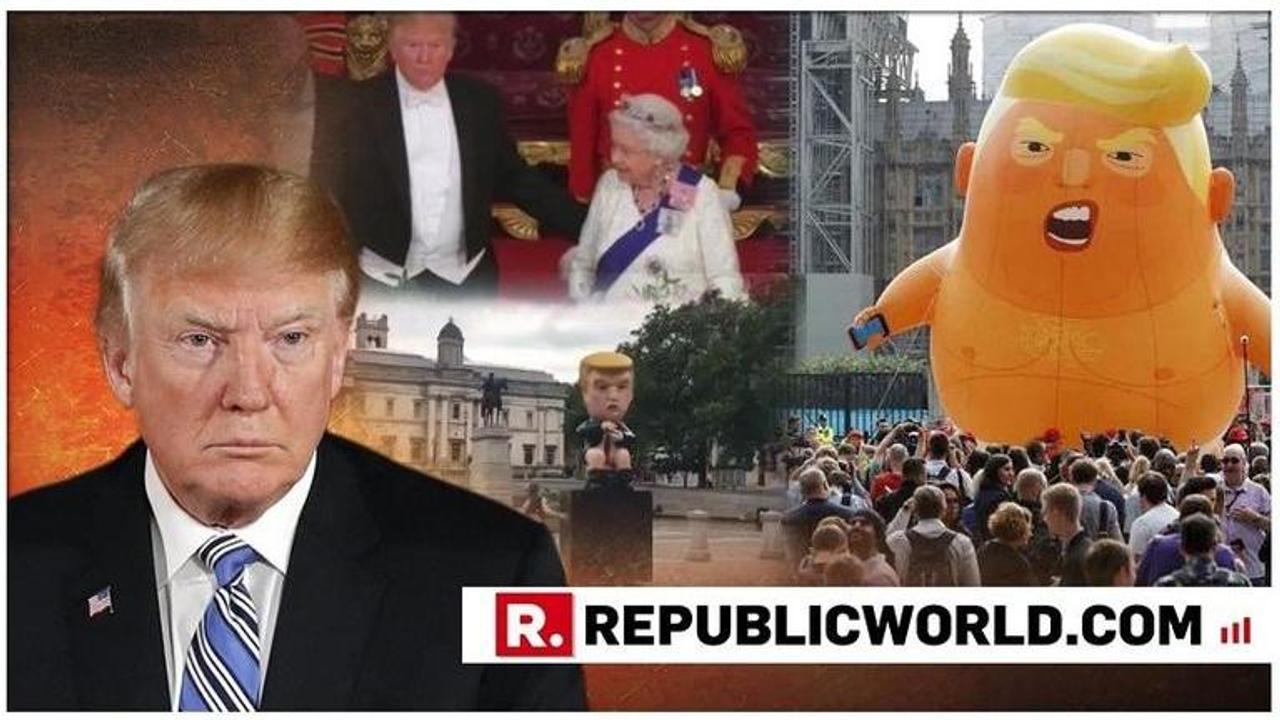 From breaking Royal protocol to 'Dump Trump' robot, here's everything that went downhill at US President Donald Trump's UK visit