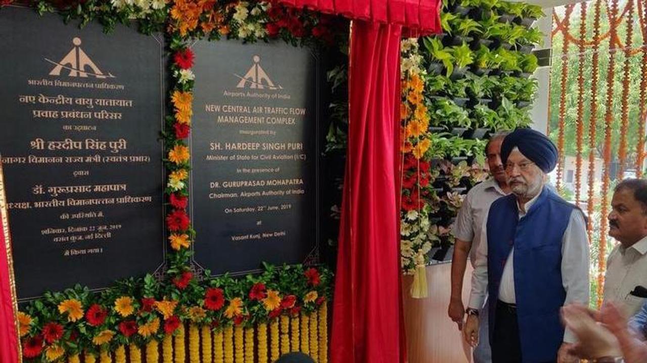 Civil Aviation Minister Hardeep Singh Puri inaugurates central command centre for air traffic flow management