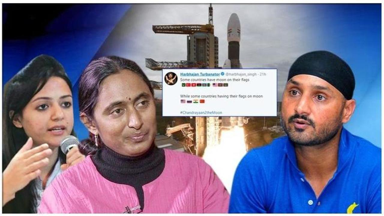 Harbhajan Singh's celebration tweet over Chandryaan-2's success slammed by Kavita Krishnan & Shehla Rashid, gets called 'bigoted'