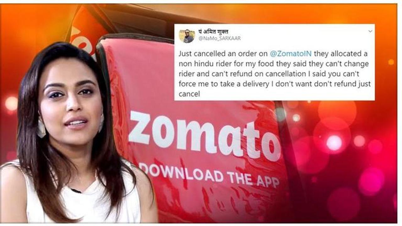 Zomato shuts down demand for Hindu rider, Swara Bhasker declares 'Courage & decency are alive in India Inc.'