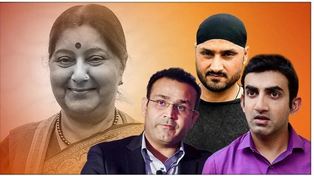 Sushma Swaraj Passes Away: Gautam Gambhir, Harbhajan Singh, Virender Sehwag and other Cricketers pay their respects