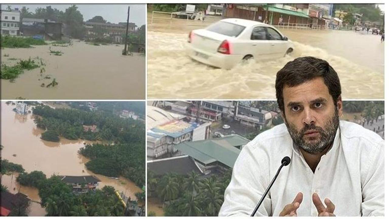 Kerala Floods: In stricken Wayanad, Rahul Gandhi appeals to people to donate relief material