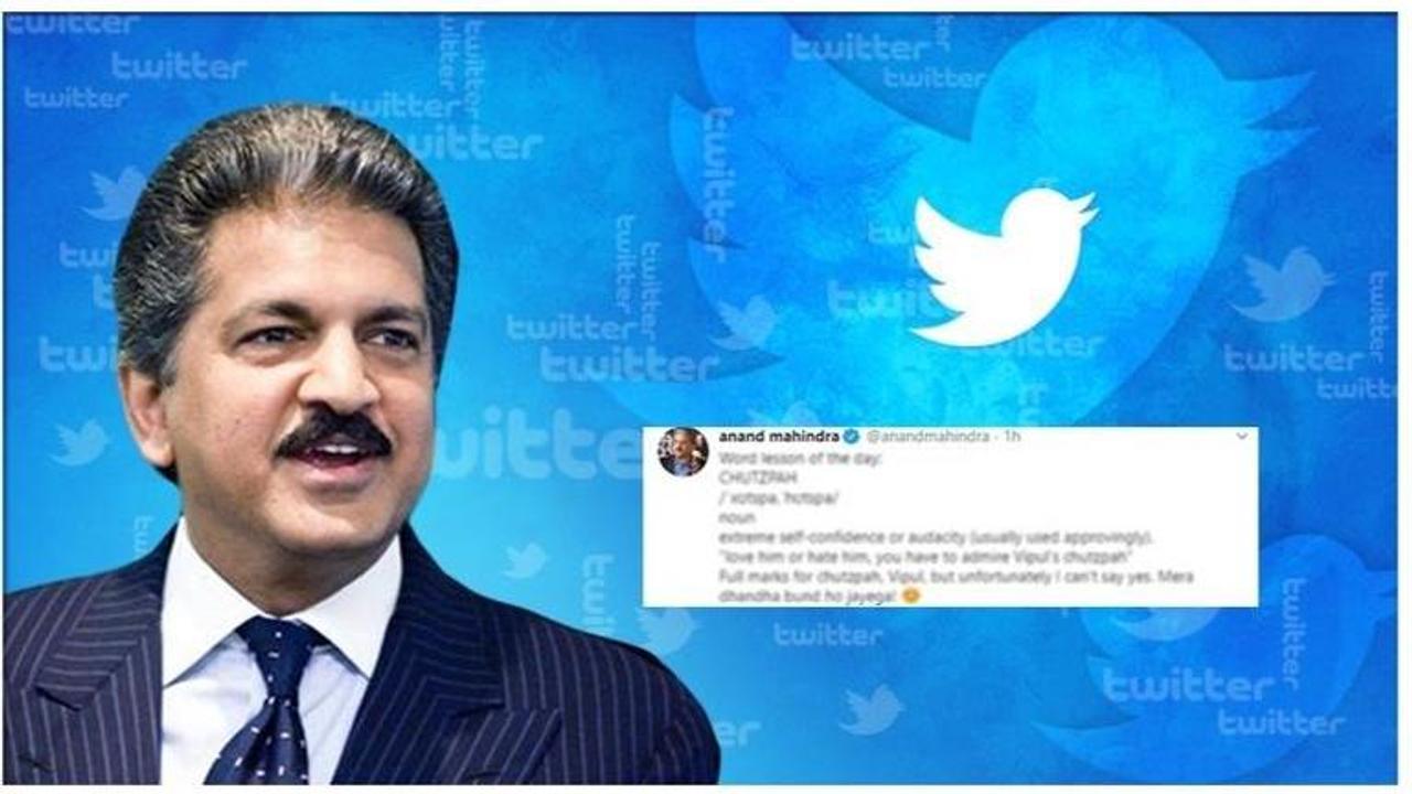 Anand Mahindra gives ‘word lesson’ to fan over ‘chutzpah’, hilariously declines his big request