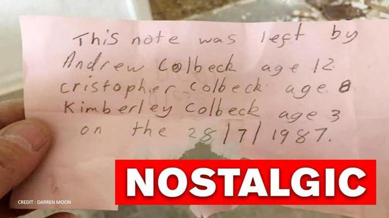 UK: Woman in tears after she finds 'time capsule' which she hid in 1987