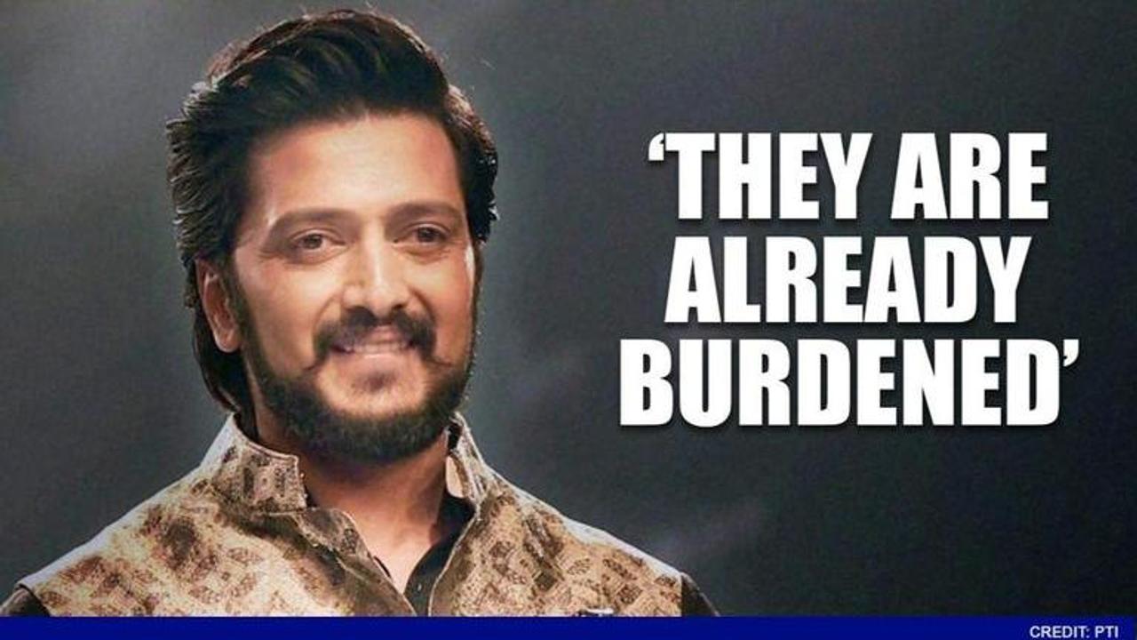 Riteish Deshmukh express sadness over laborers paying,says 'train services should be free'