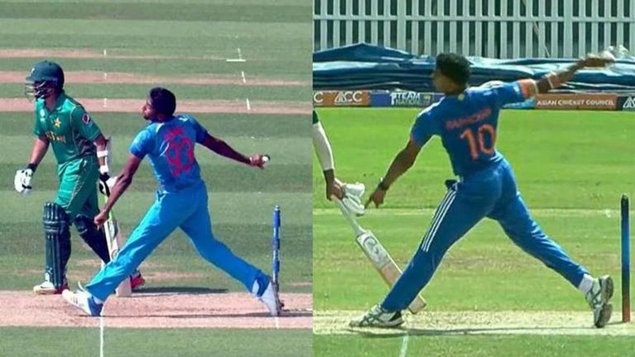 Hangargekar repeats Bumrah's Champions Trophy mistake in Emerging Asia Cup Final- WATCH