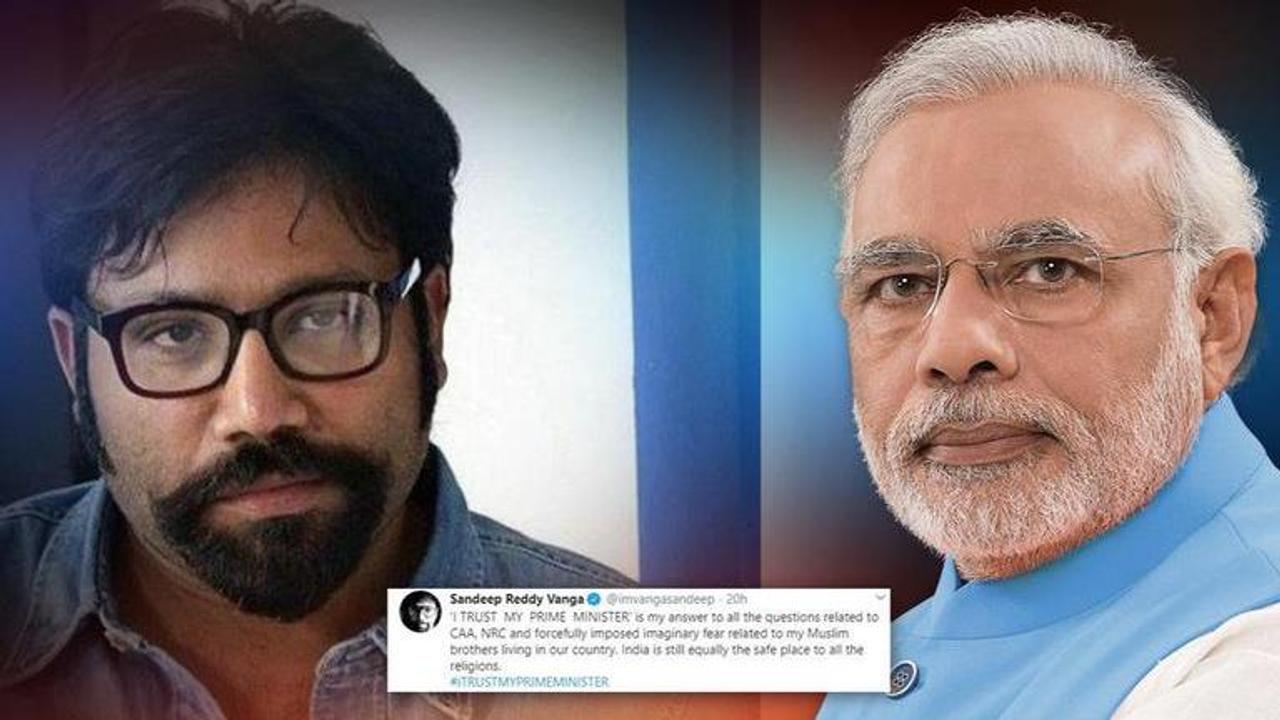 'Kabir Singh' director Sandeep Reddy Vanga backs CAA, says 'I trust my Prime Minister'