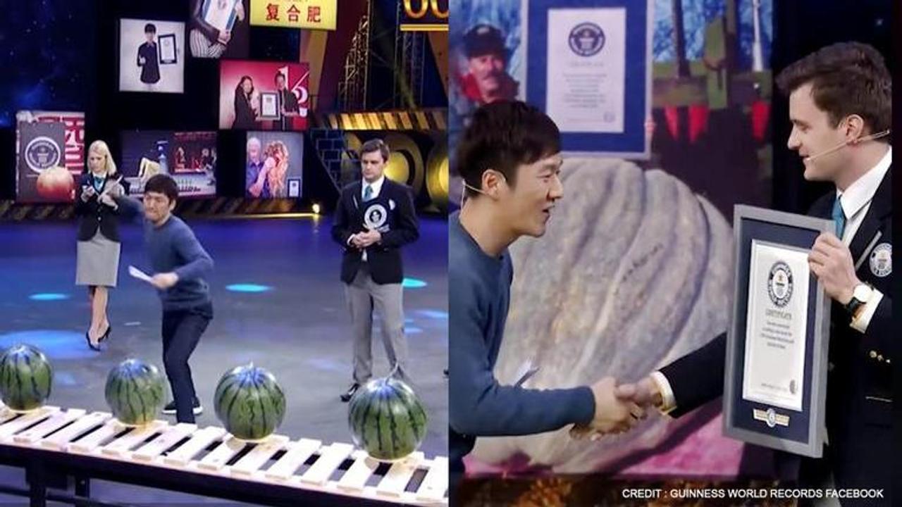 Man sets Guinness World Record for throwing planes on watermelons | watch