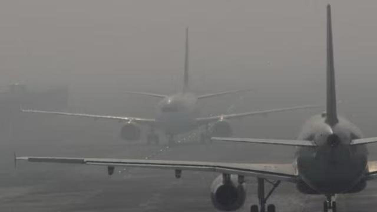 Flight Operations Delayed Amid Dense Fog 