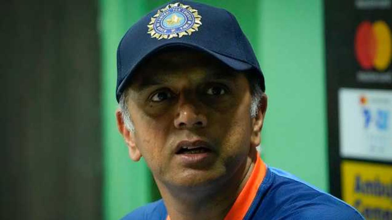 Team India head coach Rahul Dravid during a press conference 