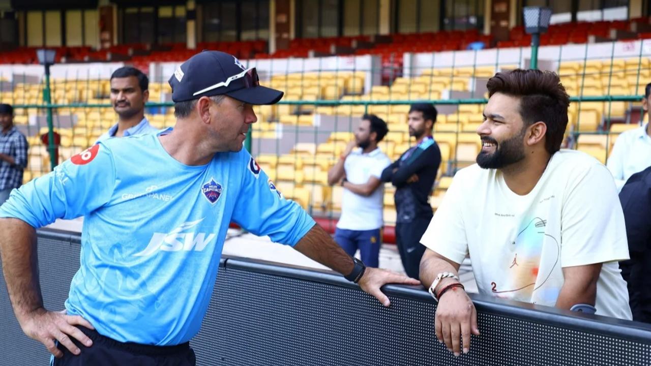 Ricky Ponting and Rishabh Pant