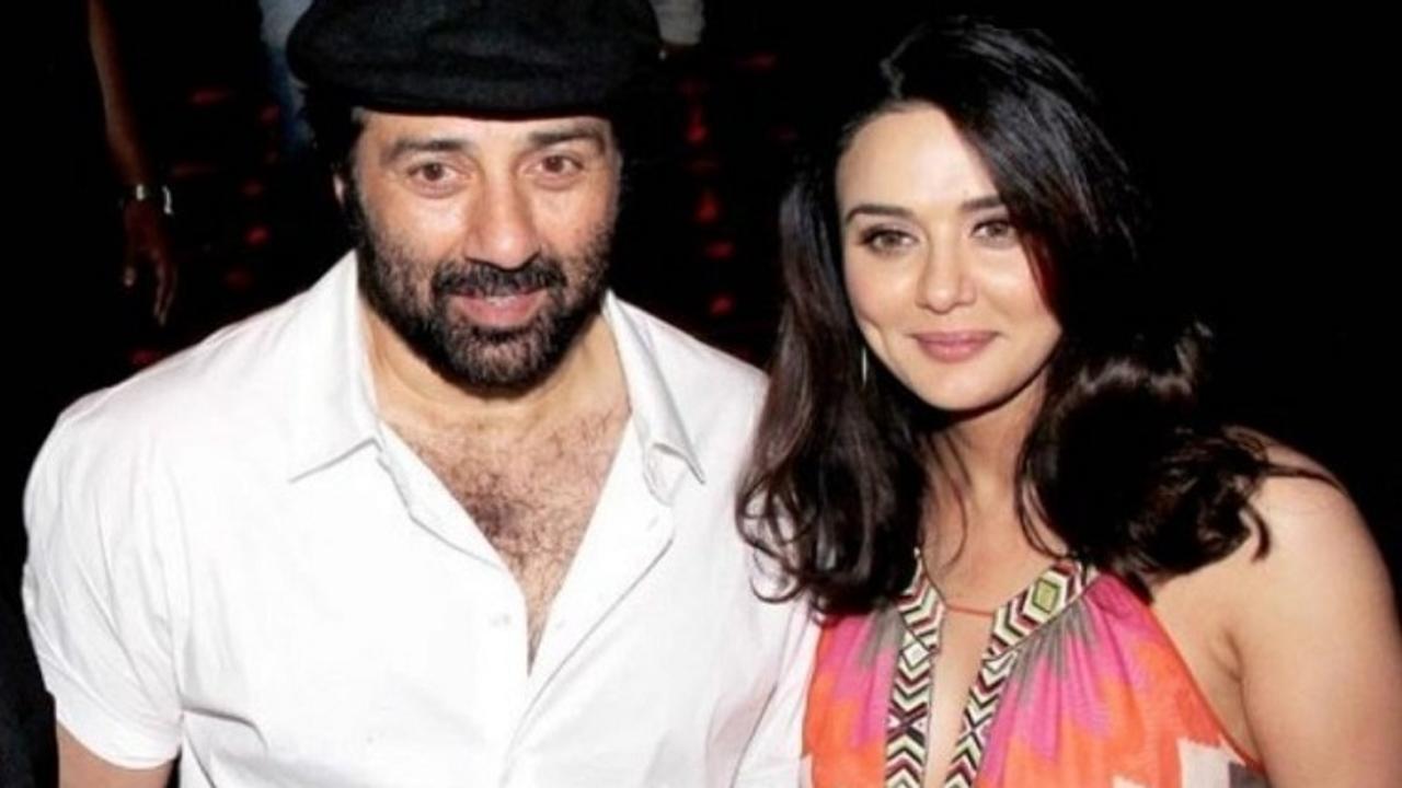 Sunny Deol with Preity Zinta