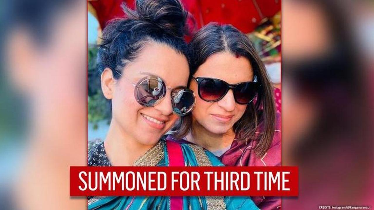 Kangana Ranaut, sister summoned again by Mumbai Police over FIR, asked to appear next week