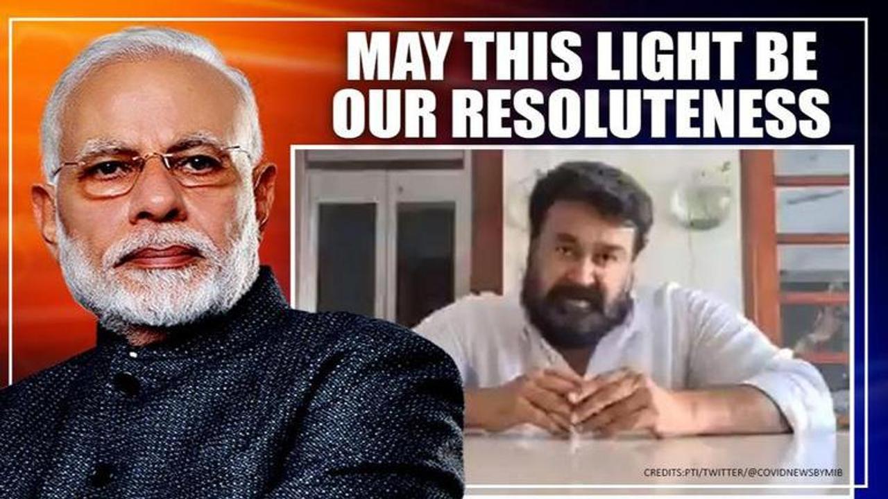 Mohanlal terms PM Modi's '9 mins' appeal 'spirit-lifting', hopes it turns 'beacon of hope'