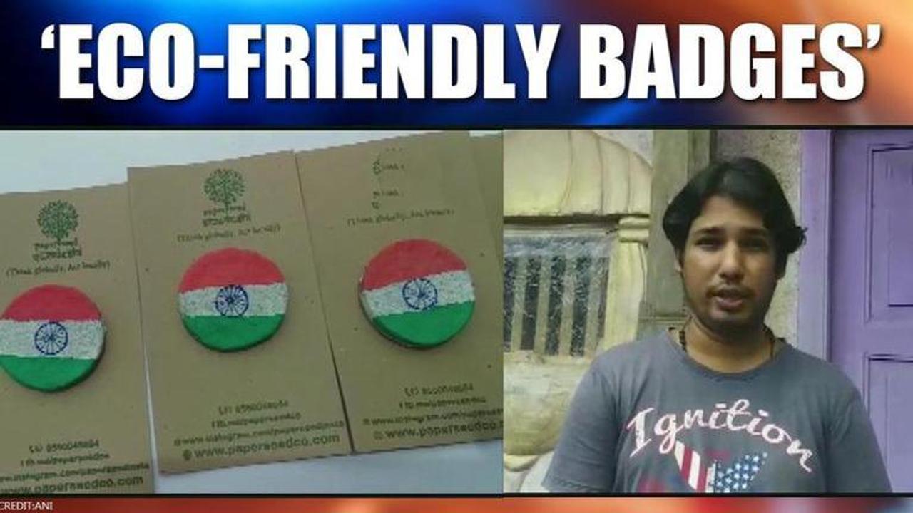 Independence Day 2020: Mangaluru man creates eco firendly tricolor badges