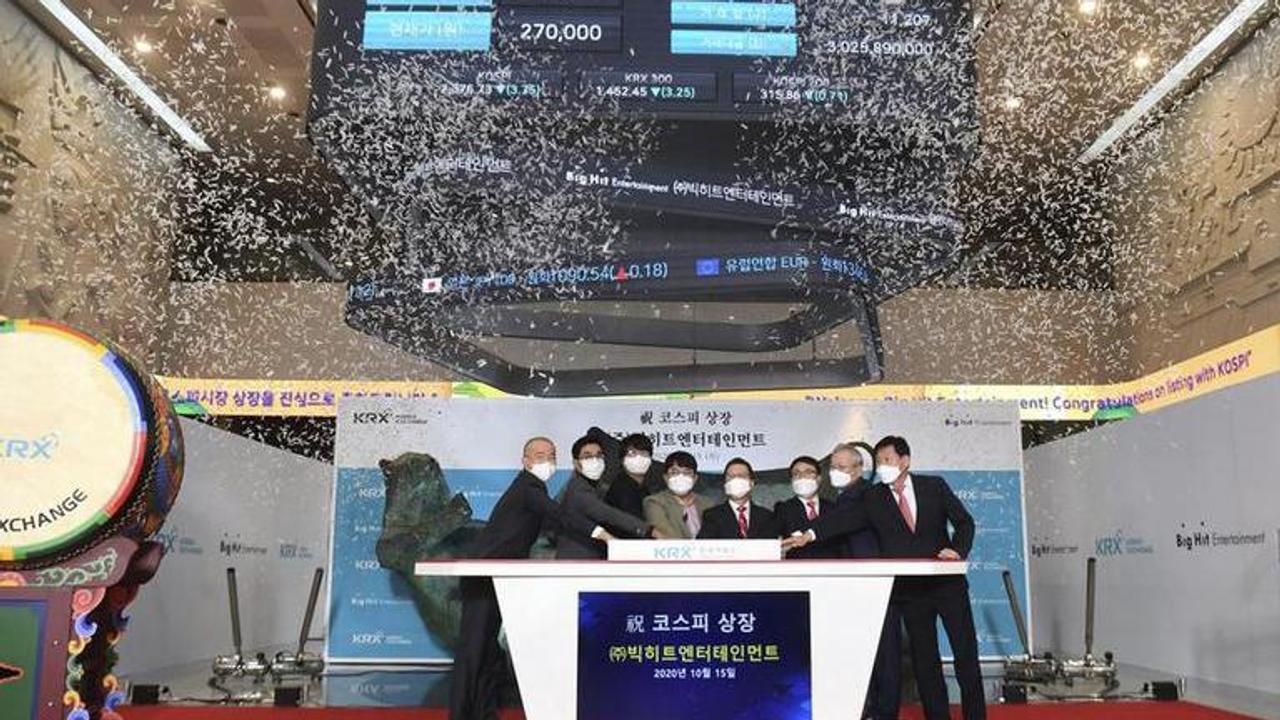 Shares in firm behind SKorean hit BTS soar in trading debut