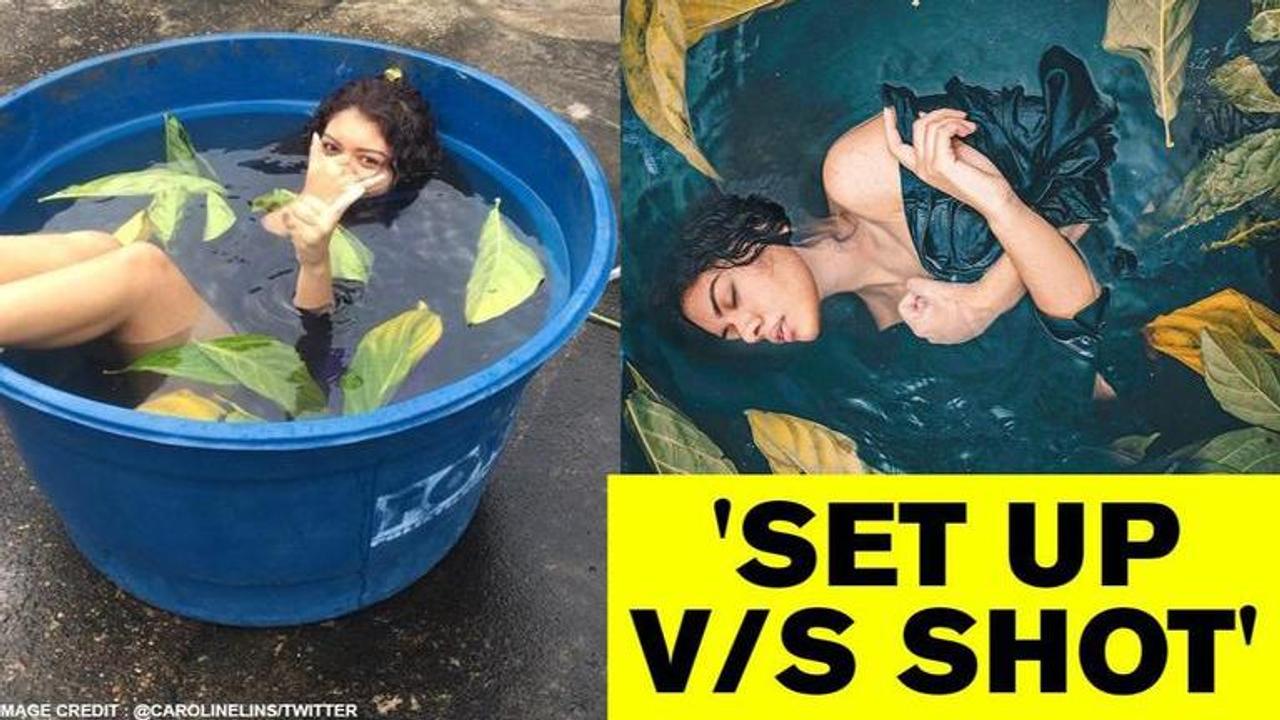 'Set up v/s shot': Netizens reveal secrets behind aesthetic photographs