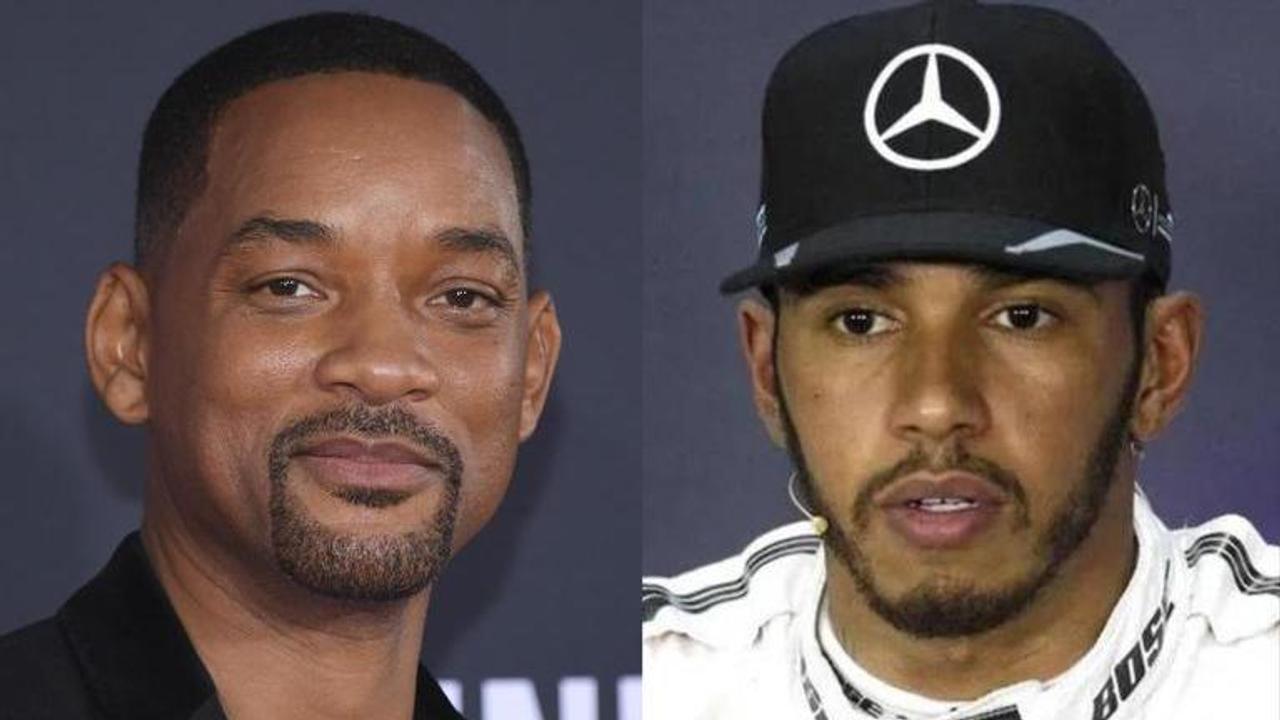 Will Smith and Lewis Hamilton