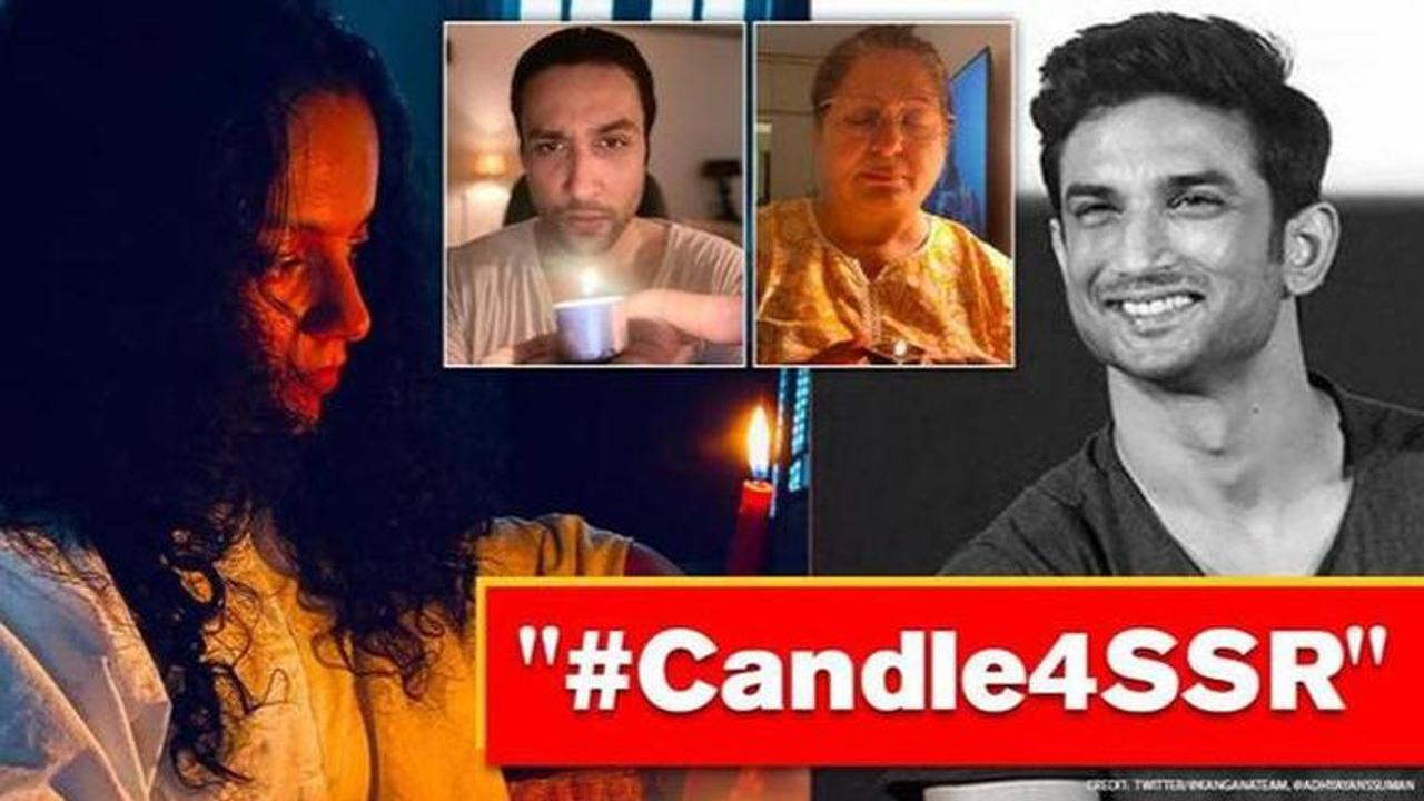 #Candle4SSR: Kangana Ranaut backs 'digital protest for justice' for Sushant, others join