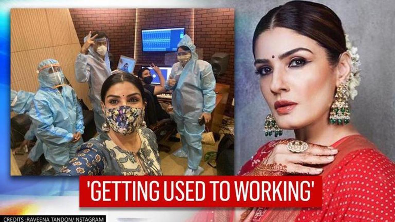 Raveena Tandon compares dubbing theatre with 'operation theatre' while shooting amid COVID