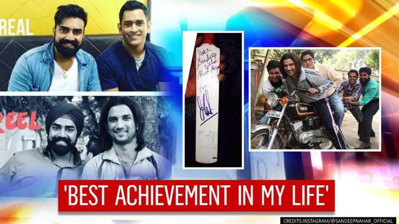 Sandeep Nahar's pics with SSR, Dhoni make netizens emotional; he cherished autographed bat