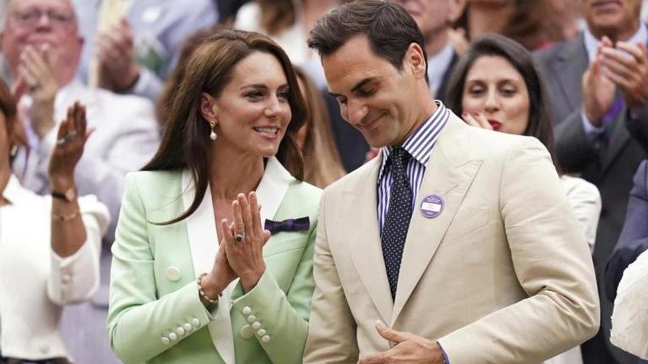 Wimbledon 2023: Roger Federer sits in the Royal Box alongside Princess of Wales