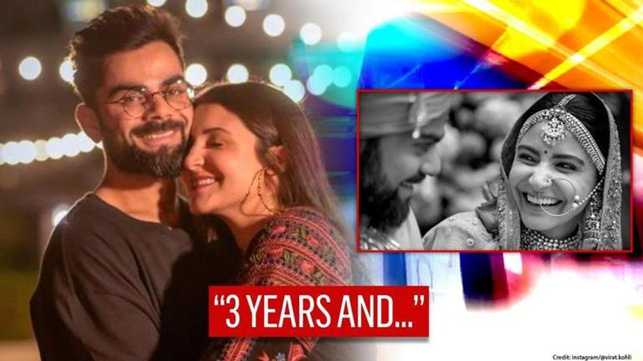 Virat Kohli's short & sweet anniversary wish for Anushka Sharma has message for future