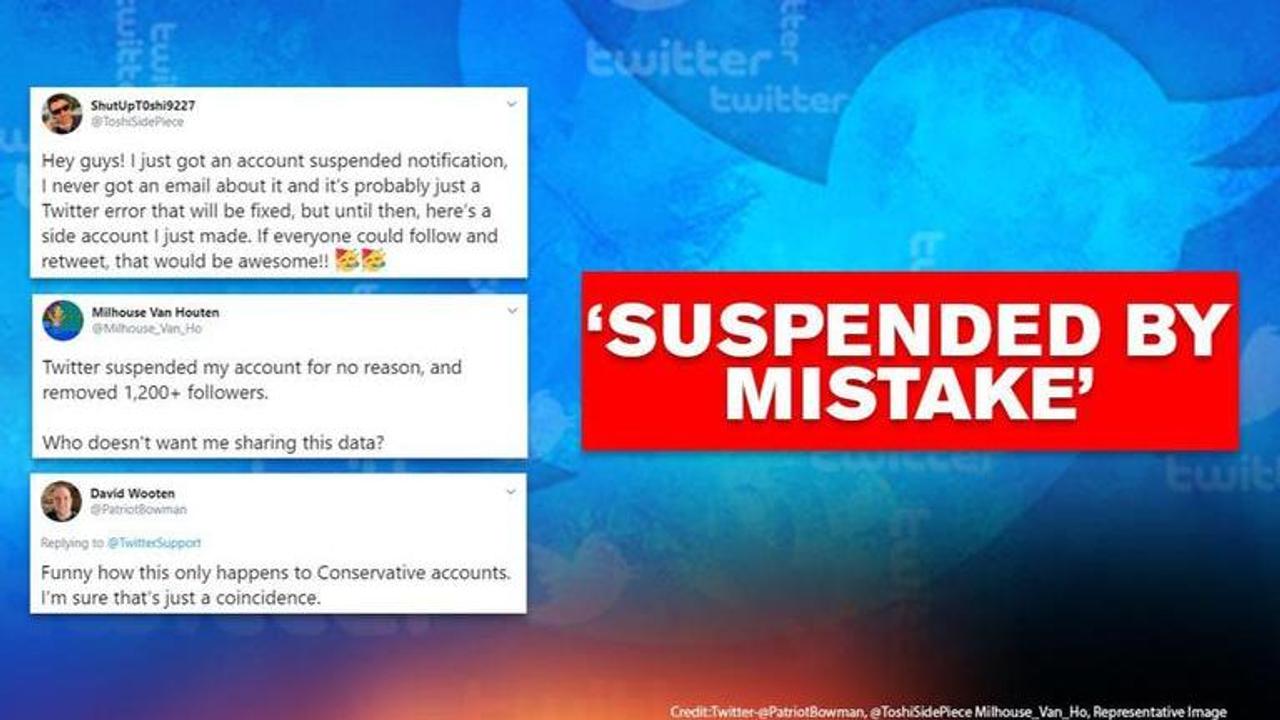 Twitter restores accounts after suspending them for hours, claims it was a 'mistake'