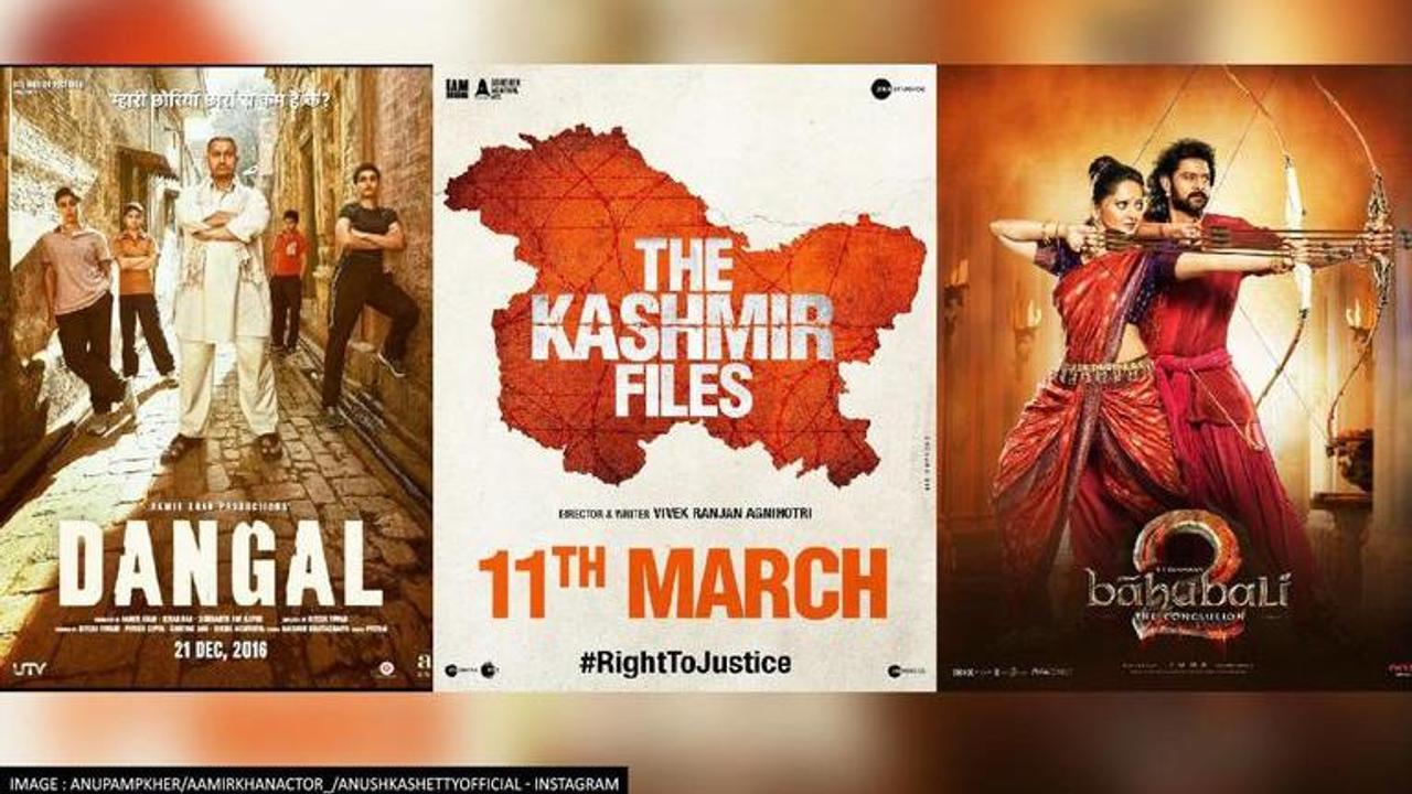 The Kashmir Files, dangal, baahubali 2