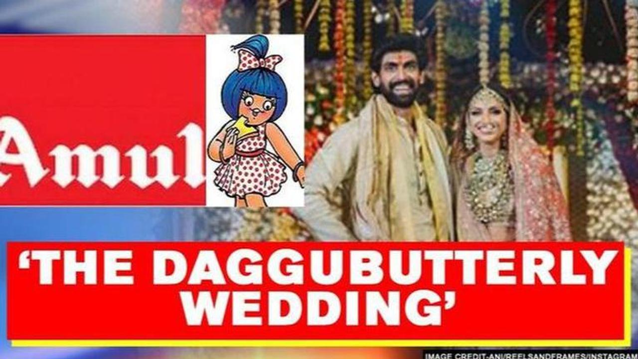 Amul celebrates Rana and Mheeka's' Daggubutterly' wedding in style; See Post