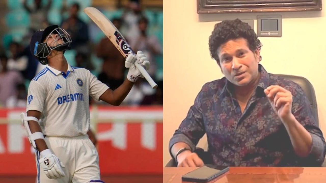 Yashasvi Jaiswal and Sachin Tendulkar