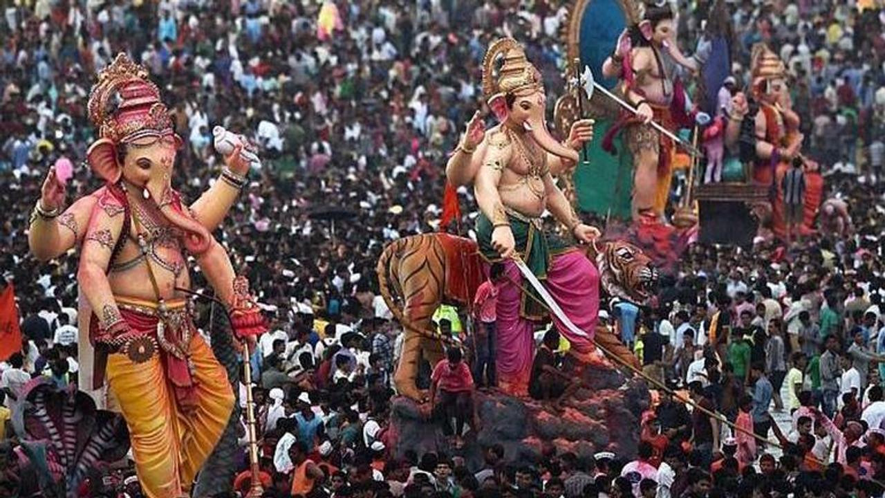 Ganesh immersion processions