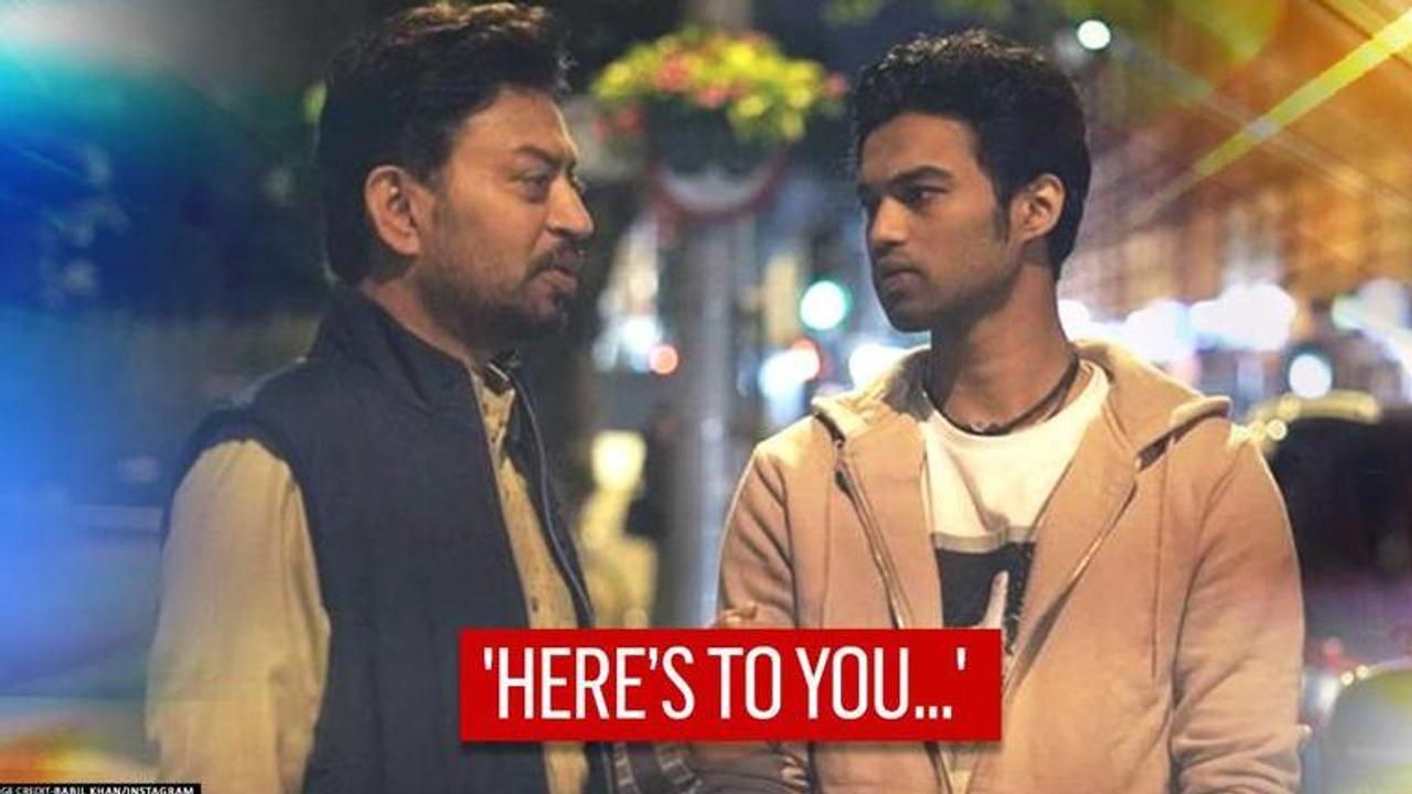 Babil Khan shares Irrfan Khan's roses decked grave, says 'here’s to your forgiving soul'