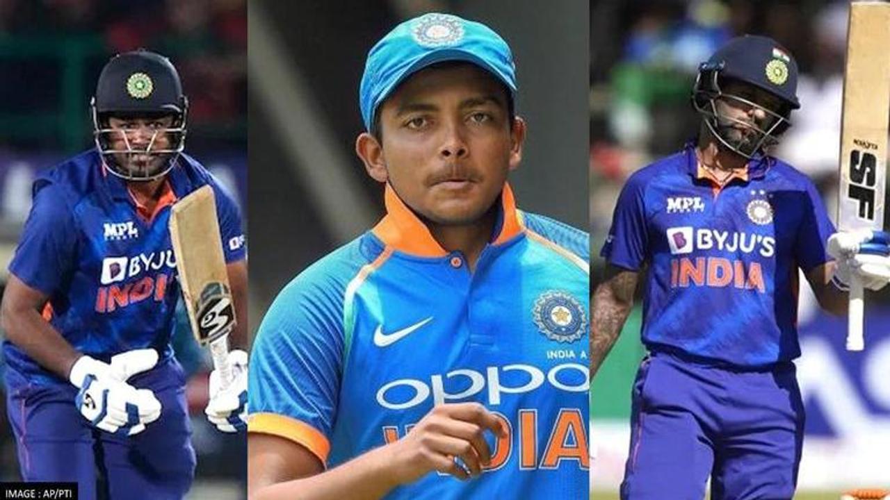 Sanju Samson, Prithvi Shaw and Shikhar Dhawan