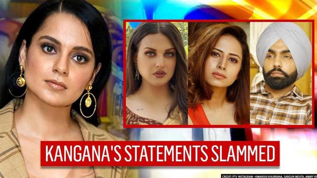 Kangana Ranaut's strong statements on farmer protests get flak from Sargun, Himanshi, Ammy