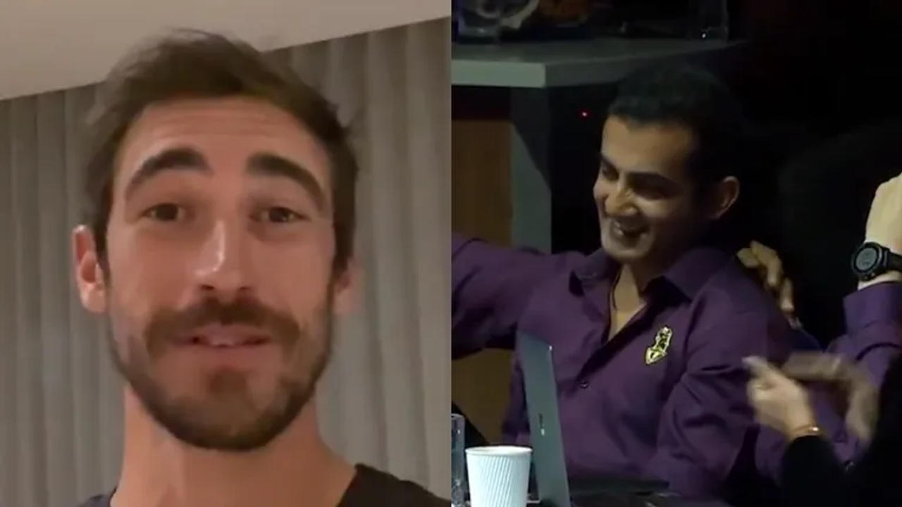 Mitchell Starc and Gautam Gambhir