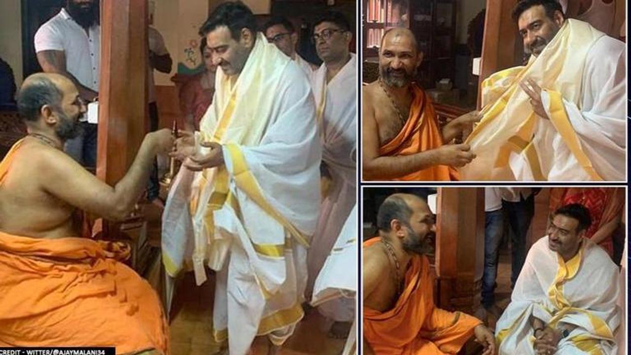 When Ajay Devgn visited Kukke Subhramanyam Temple in Mangaluru; watch video