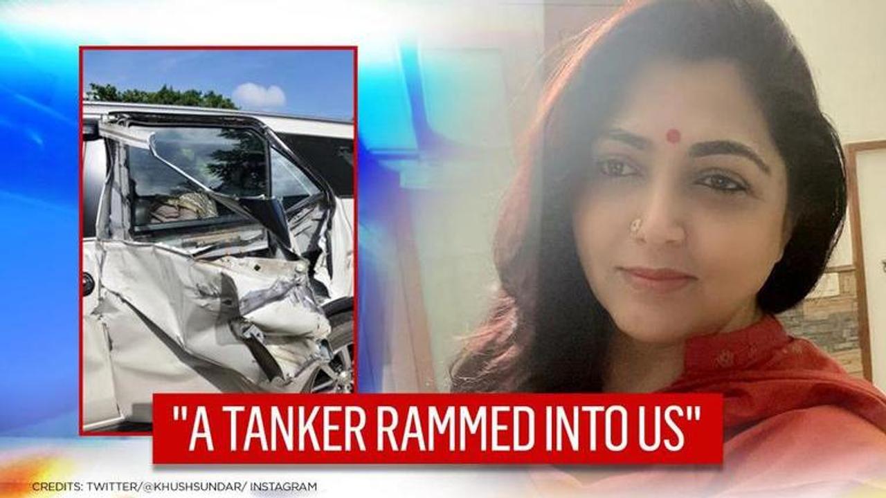 BJP's Kushboo Sundar's car smashed in accident en route Vel Yatra, says 'police probing'