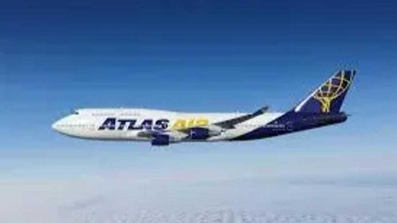 Atlas Air Aircraft Catches Fire 