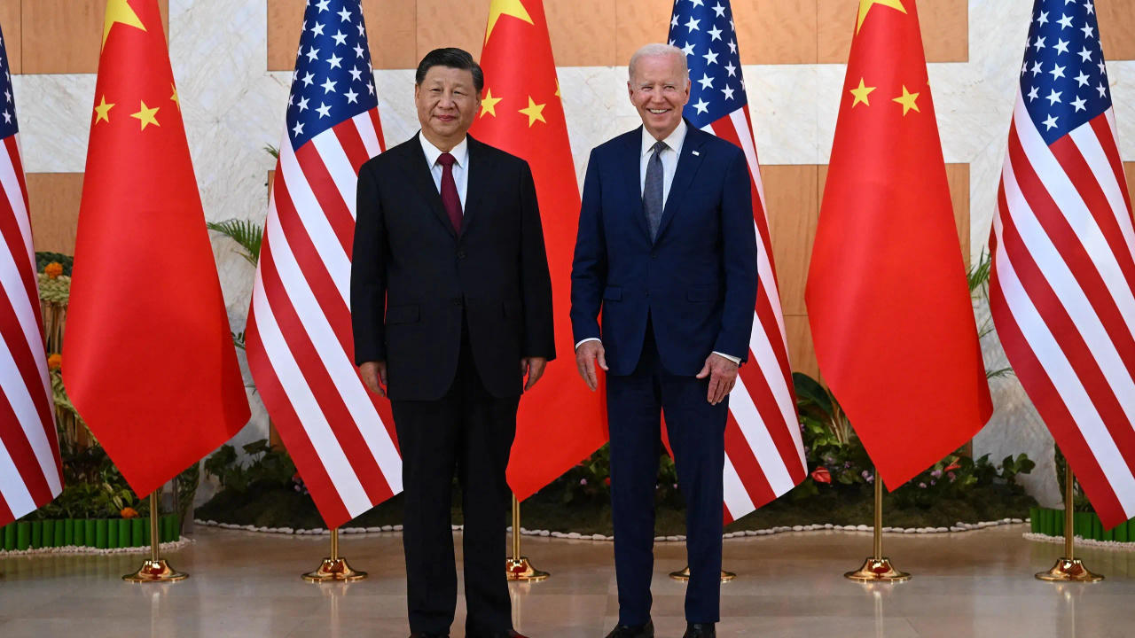 Xi Jinping and Joe Biden