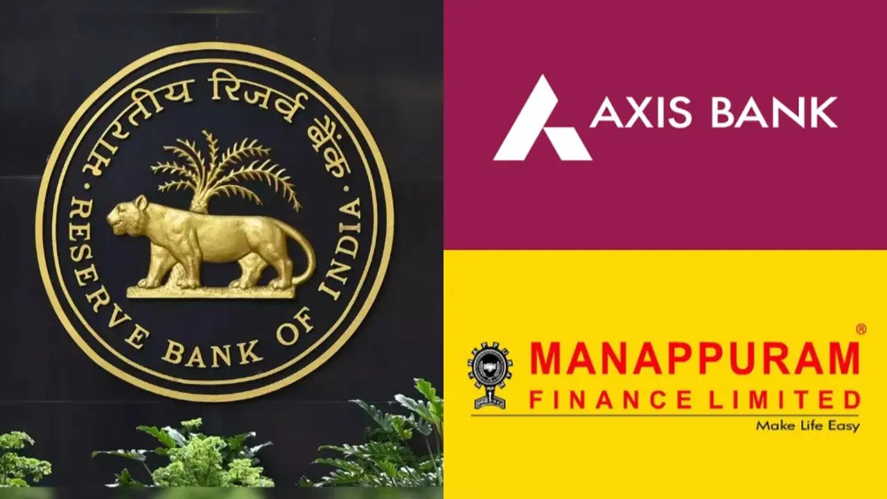  RBI slaps fines on Axis Bank, Manappuram Finance