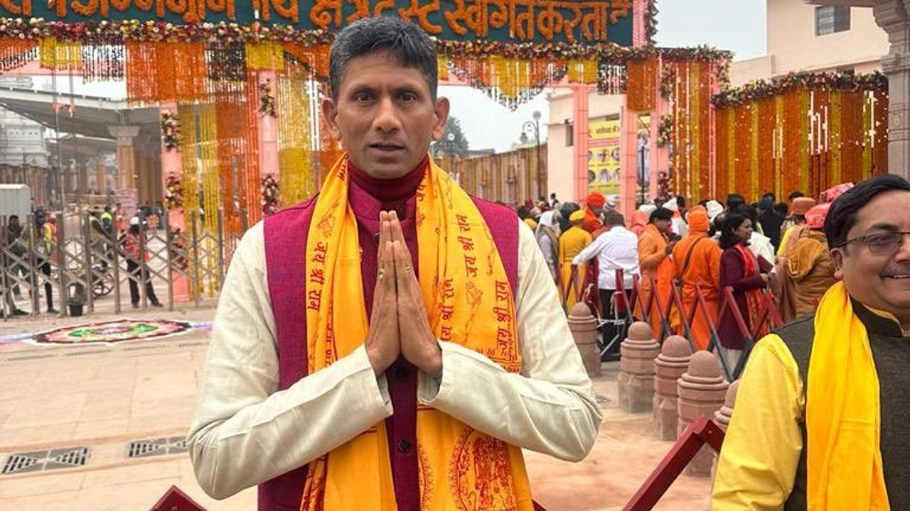 Venkatesh Prasad in Ayodhya