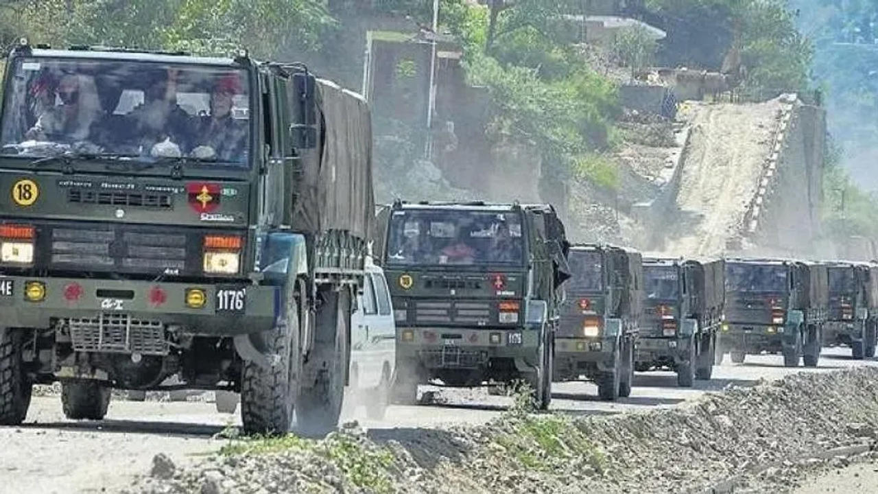 Indian Army convoy