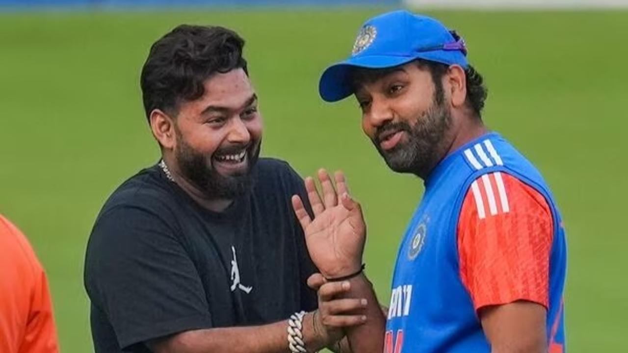 Rishabh Pant and Rohit Sharma