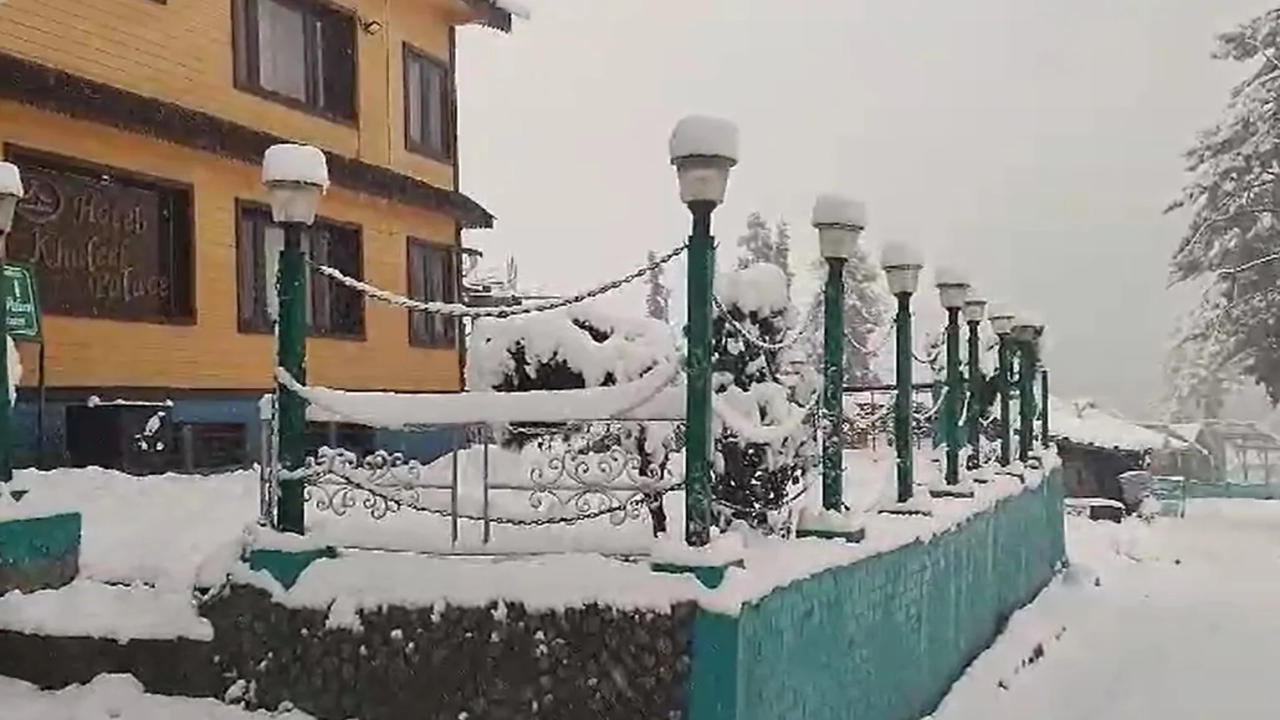 Snowfall in Kashmir